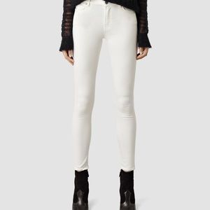All Saints White Grace Skinny Jeans